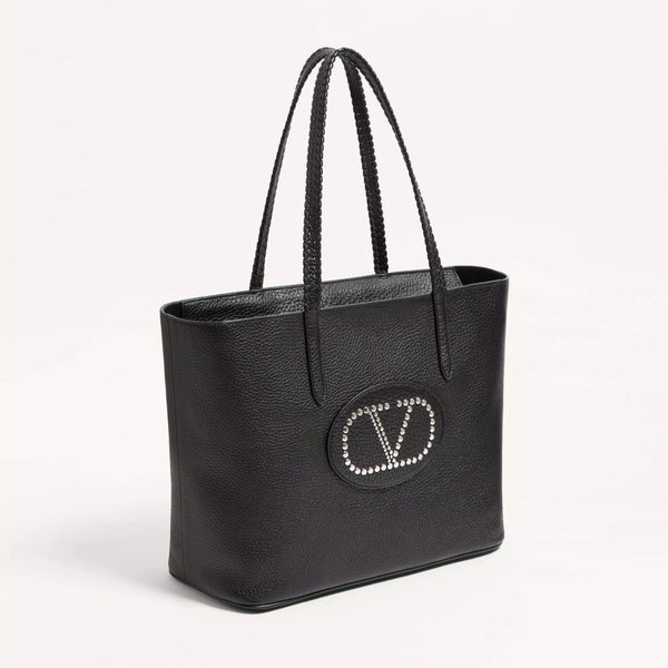 Valentino Garavani Nellcôte Shopping Bag In Grainy Calfskin