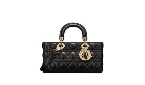 Christian Dior Medium Lady D-Joy Black