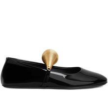 Alaïa Embellished Patent Leather Ballet Flats