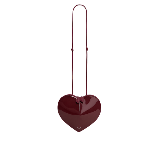 Alaïa Garnet Red Le Coeur Bag – Heart-Shaped Calfskin Leather Purse | Bold Luxury Design