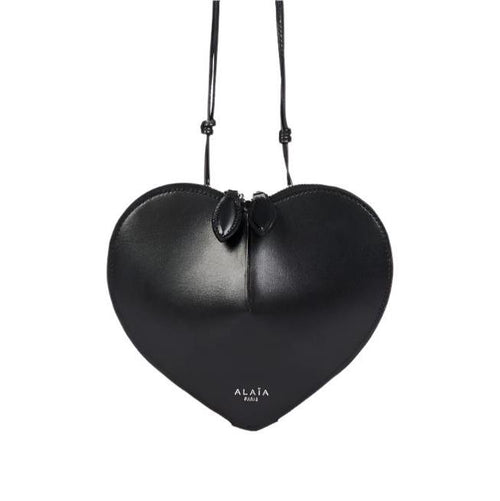 Alaïa Laque Le Coeur Heart-Shape Bag Black