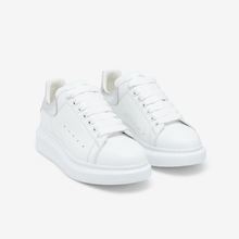Alexander McQueen Crocodile Back White And Silver