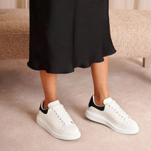 Alexander McQueen White & Black Classic Sneakers