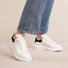 Alexander McQueen White & Black Classic Sneakers