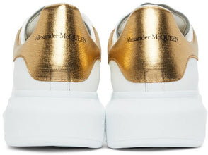 Alexander McQueen White/Gold Oversized Sneaker - BEAUTY BAR