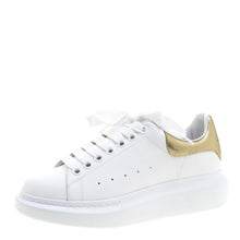 Alexander McQueen White/Gold Oversized Sneaker - BEAUTY BAR