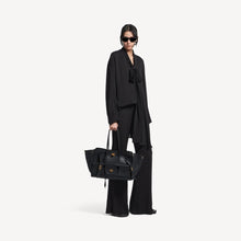 Balenciaga Bel Air Carry All Bag Medium In Black Smooth Calfskin, Aged - Gold Hardware - BEAUTY BAR