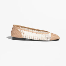 Ballet Flats Raffia White & Beige - BEAUTY BAR