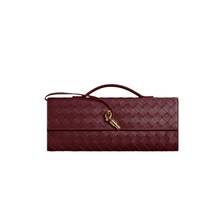 Bottega Veneta Andiamo Clutch – Barolo Intrecciato Leather With Brass Detail Quiet Luxury Redefined - BEAUTY BAR