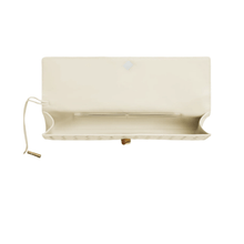 Bottega Veneta Andiamo Clutch Sea Salt Intrecciato Leather Modern Minimalism in Motion - BEAUTY BAR