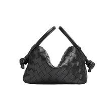 Bottega Veneta Small Handle Loop Bag Black Leather With Top Handle Contemporary Italian Luxury - BEAUTY BAR