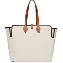 Burberry Neutral Logo Canvas Tote Bag – White - BEAUTY BAR