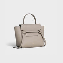 Celine Belt Nano Shoulder Bag In Beige Grained Leather - BEAUTY BAR