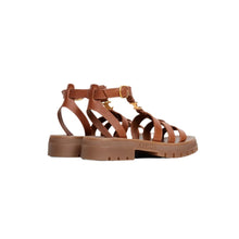 Celine Clea Triumph Gladiator Calfskin Sandals - Vegan Tan - BEAUTY BAR