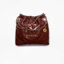 Chanel 22 Handbag Shiny Calfskin Gold Tone Metal - BEAUTY BAR