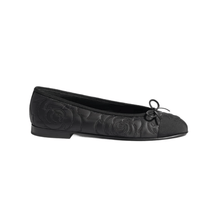 Chanel Ballerinas Embroidered Fabric & Grosgrain Black
