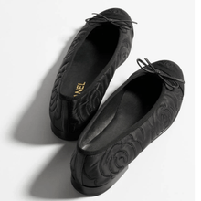 Chanel Ballerinas Embroidered Fabric & Grosgrain Black
