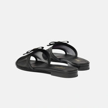 Chanel Black Mesh Bow Mules With A Delicate Bow And The Iconic Gold-Tone CC Logo - BEAUTY BAR