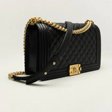 Chanel Black Quilted Leather Medium Boy Flap Bag - BEAUTY BAR
