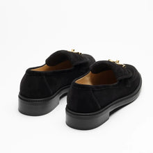Chanel Black Suede CC Hardware Slip-On Loafers - BEAUTY BAR