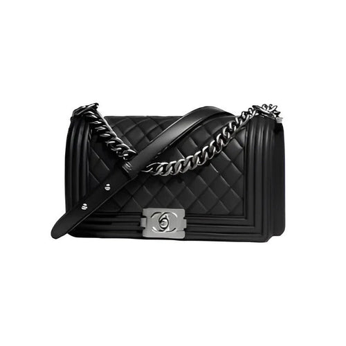 Chanel Boy Flap Quilted Black Bag