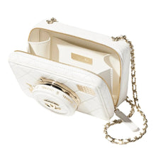 Chanel Camera Bag Lambskin & Gold White - BEAUTY BAR