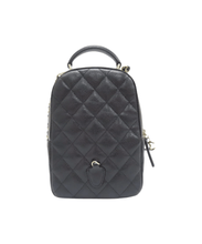 Chanel Mini Phone Holder Backpack Black Caviar Light Gold Hardware - BEAUTY BAR