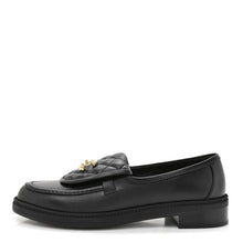 Chanel Quilted Leather Turnlock Loafers In Black Leather - BEAUTY BAR