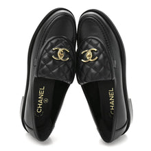 Chanel Quilted Leather Turnlock Loafers In Black Leather - BEAUTY BAR
