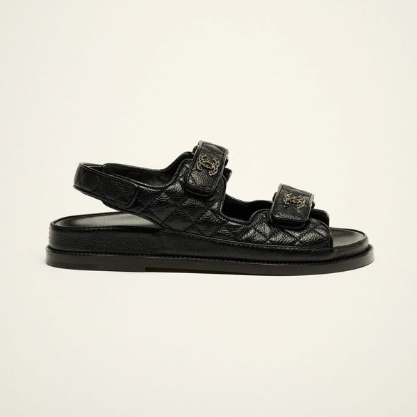 Chanel Sandals - Grain Leather Black