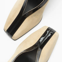Chanel Suede Kidskin & Patent Calfskin Pumps