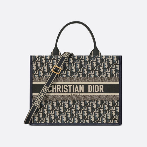 Christian Dior Large Book Tote Blue