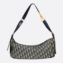 Christian Dior Medium D-Journey Bag Blue Oblique Jacquard