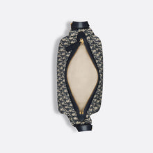 Christian Dior Medium D-Journey Bag Blue Oblique Jacquard