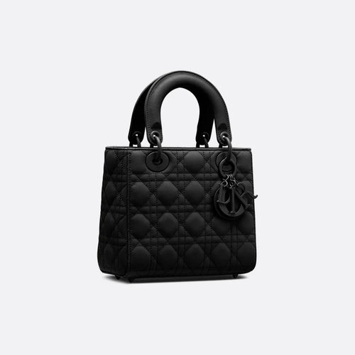 Christian Dior Small Lady Dior Bag Black Ultramatte Cannage