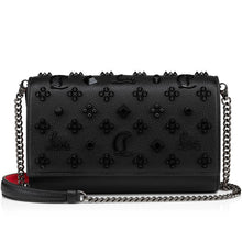 Christian Louboutin Clutch - Grained Calf Leather and Spikes Loubinthesky - Black - BEAUTY BAR