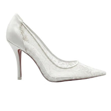 Christian Louboutin Follies Lace & Leather Pointed-Toe Pumps - BEAUTY BAR