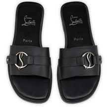 Christian Louboutin Her In Roma Flat Mules In Black