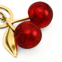 Coach Cherry Bag Charm Brass/Red Apple