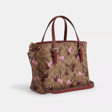 Coach Mollie Tote Bag 25 Signature Canvas Cherry Print - BEAUTY BAR