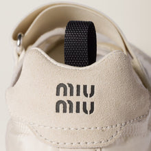 Miu Miu Tyre Technical Fabric And Suede Ballerinas