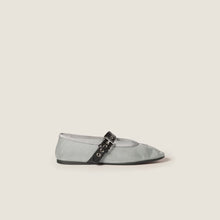 Miu Miu Aluminum Mesh Fabric Ballerinas