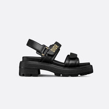 Dior Act Platform Sandal Black Lambskin - BEAUTY BAR