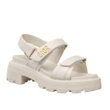 Dior Act Platform Sandal White Lambskin - BEAUTY BAR