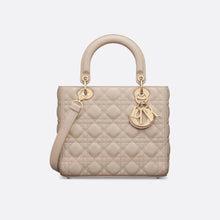 Dior Medium Lady Dior Bag Powder Beige Cannage Lambskin - BEAUTY BAR