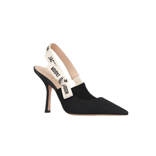 Dior Slingback Pump Black Technical Fabric