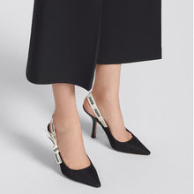 Dior Slingback Pump Black Technical Fabric - BEAUTY BAR