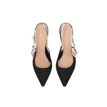 Dior Slingback Pump Black Technical Fabric - BEAUTY BAR
