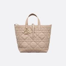 Dior Toujours Medium Vertical Tote Bag Macrocannage Calfskin In Desert Tope - BEAUTY BAR