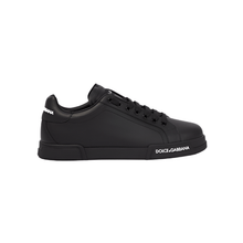 Dolce & Gabbana Men's Black Leather Sneaker - BEAUTY BAR